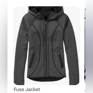 Athleta Fuse Light weight Fitted Grey Hoodie